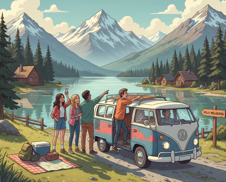 Kayak en el Lago Meliquina